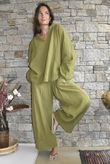Santos Cushion Cotton Heathcliff Blouse Olive